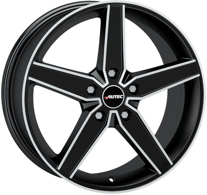 Autec Typ D - Delano schwarz matt poliert 8.5x20 ET42 - LK5/112 ML70