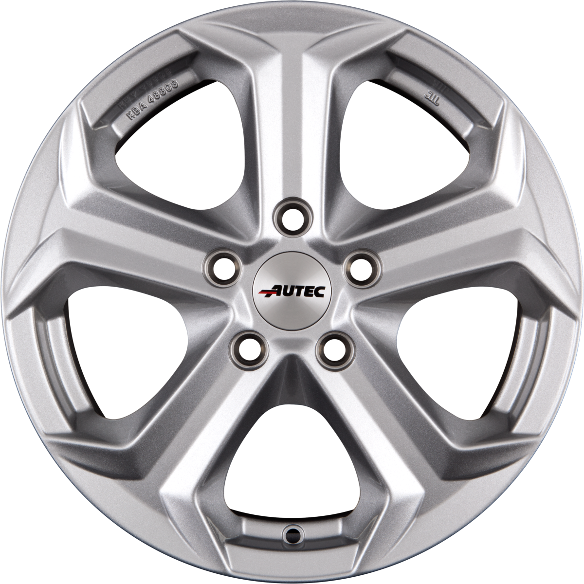 Autec Typ X - Xenos brillantsilber Alufelge 8.5x19 Zoll ET45 LK 5x114.3 ML70 – Bild 5