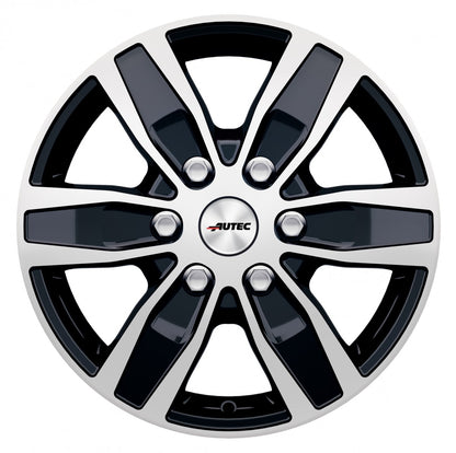 Autec Typ Q - Quantro 6-Loch schwarz poliert 6.5x16 ET62 - LK6/130 ML84.1
