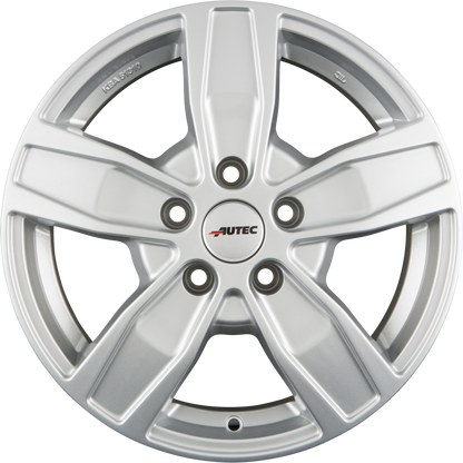 Autec Typ Q - Quantro 5-Loch brillantsilber Alufelge 7x17 Zoll ET51 LK 5x112 ML66.5 – Bild 4