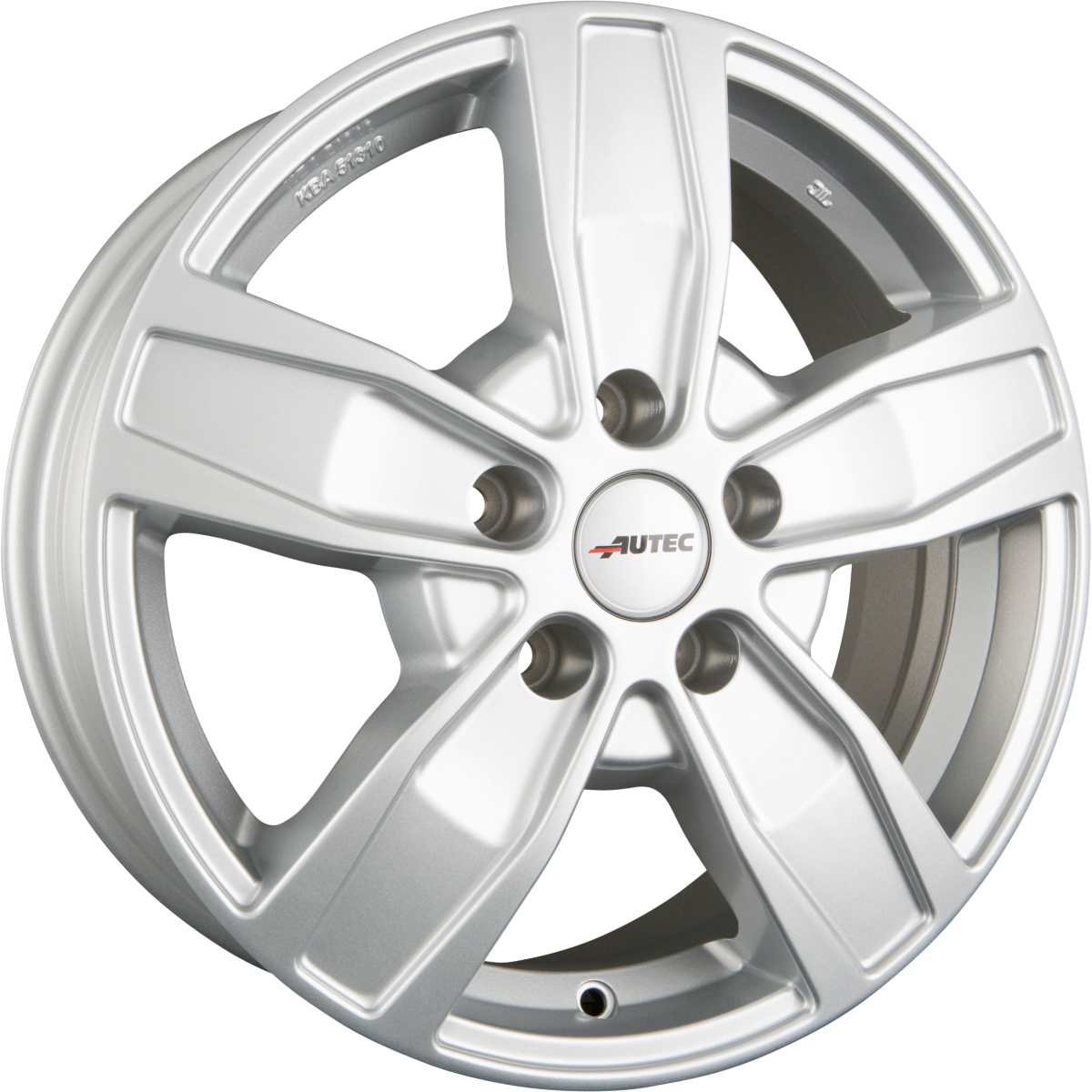 Autec Typ Q - Quantro 5-Loch brillantsilber Alufelge 7x17 Zoll ET51 LK 5x112 ML66.5 – Bild 5