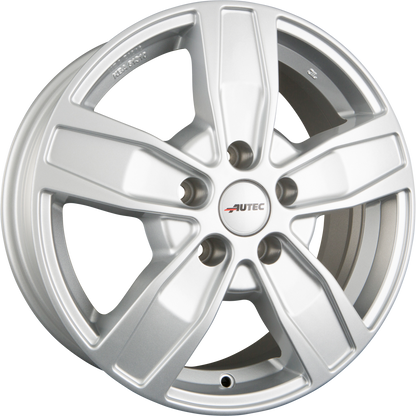 Autec Typ Q - Quantro 5-Loch brillantsilber Alufelge 7x17 Zoll ET51 LK 5x112 ML66.5 – Bild 5