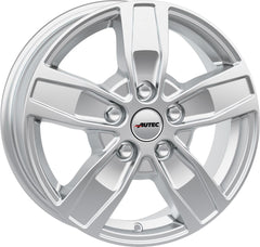 Autec Typ Q - Quantro 5-Loch brillantsilber Alufelge 7x17 Zoll ET62 LK 5x130 ML89