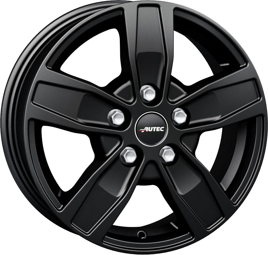 Autec Typ Q - Quantro 5-Loch schwarz matt 6.5x16 ET52 - LK5/112 ML66.5