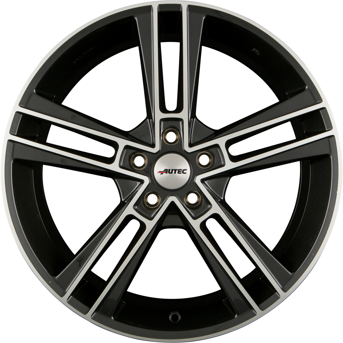 Autec Typ R - Rias schwarz metallic poliert Alufelge 8.5x20 Zoll ET36 LK 5x114.3 ML70 – Bild 3