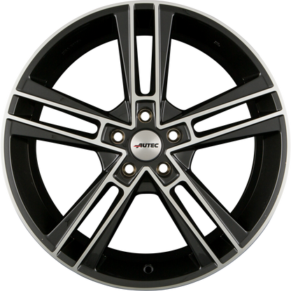 Autec Typ R - Rias schwarz metallic poliert Alufelge 8.5x20 Zoll ET36 LK 5x114.3 ML70 – Bild 3