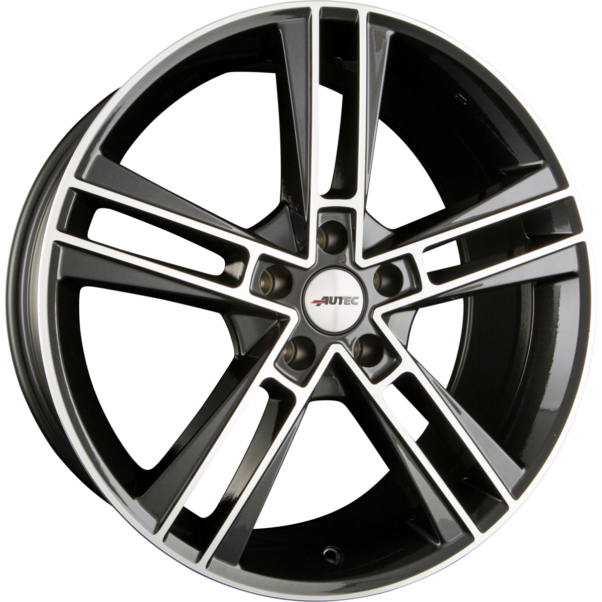 Autec Typ R - Rias schwarz metallic poliert Alufelge 8.5x20 Zoll ET36 LK 5x114.3 ML70 – Bild 4