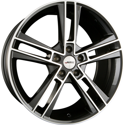 Autec Typ R - Rias schwarz metallic poliert Alufelge 8.5x20 Zoll ET36 LK 5x114.3 ML70 – Bild 4