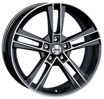 Autec Typ R - Rias schwarz metallic poliert 8.5x20 ET48 - LK5/112 ML70