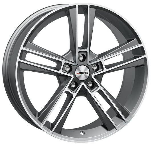 Autec Typ R - Rias titansilber matt poliert Alufelge 8.5x20 Zoll ET30 LK 5x112 ML70
