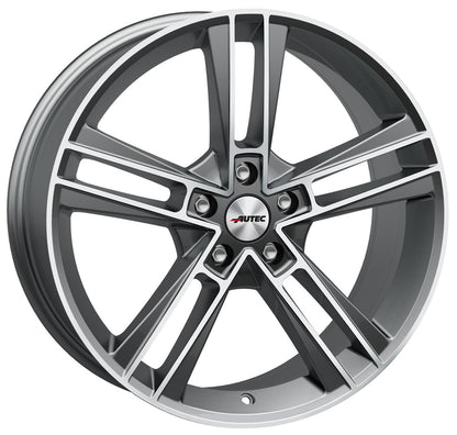 Autec Typ R - Rias titansilber matt poliert 8.5x20 ET35 - LK5/120 ML72.6