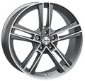 Autec Typ R - Rias titansilber matt poliert Alufelge 8.5x20 Zoll ET40 LK 5x112 ML70