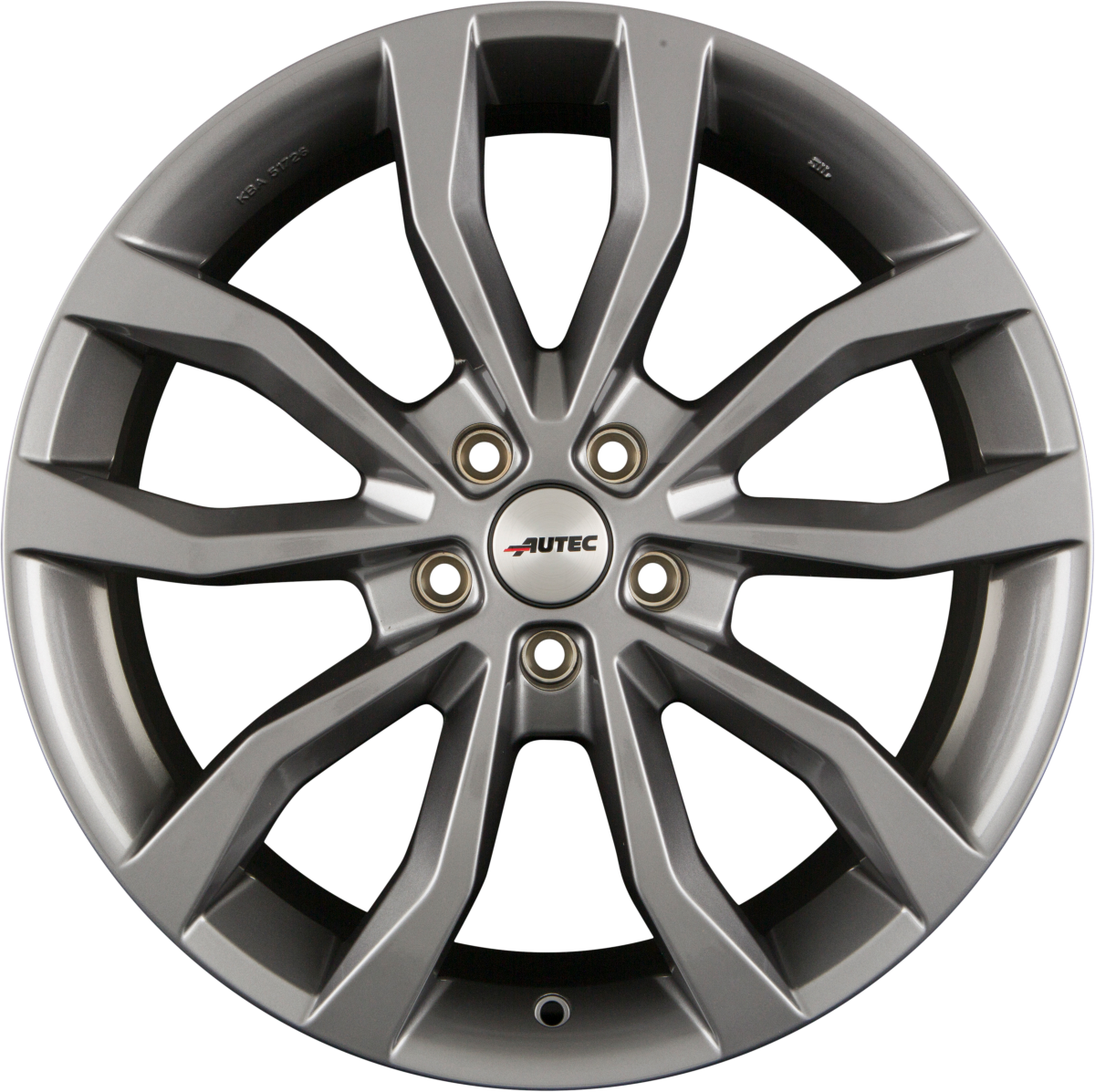 Autec Typ U - Uteca titansilber Alufelge 9x21 Zoll ET35 LK 5x112 ML66.5 – Bild 3