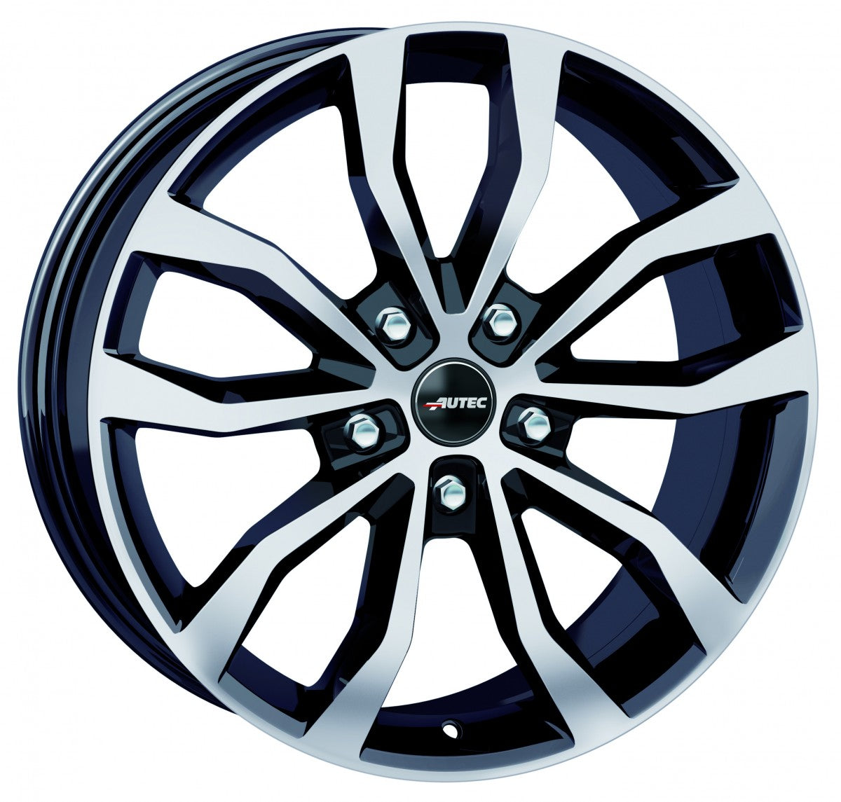Autec Typ U - Uteca schwarz poliert 9x21 ET50 - LK5/130 ML71.6