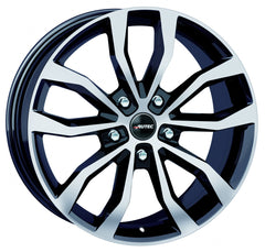 Autec Typ U - Uteca schwarz poliert Alufelge 7.5x17 Zoll ET36 LK 5x105 ML56.6