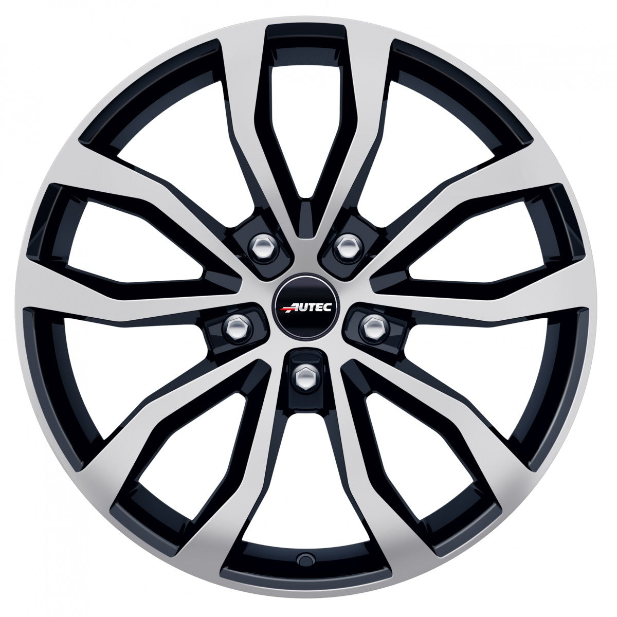 Autec Typ U - Uteca schwarz poliert 8x18 ET45 - LK5/112 ML70