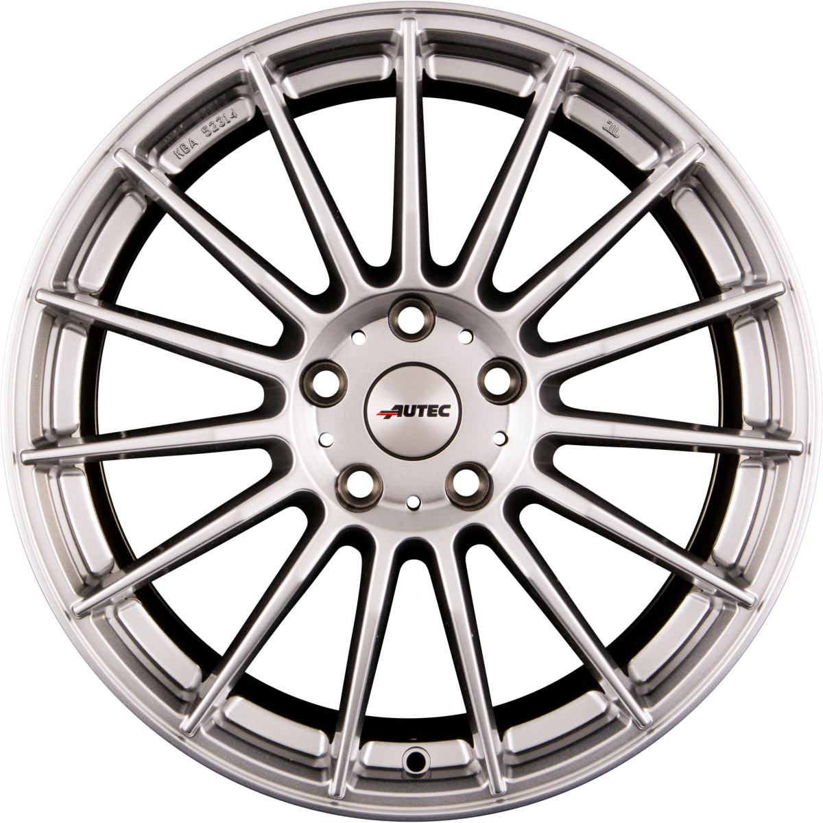 Autec Typ L - Lamera hyper silber Alufelge 8x19 Zoll ET30 LK 5x112 ML70 – Bild 3