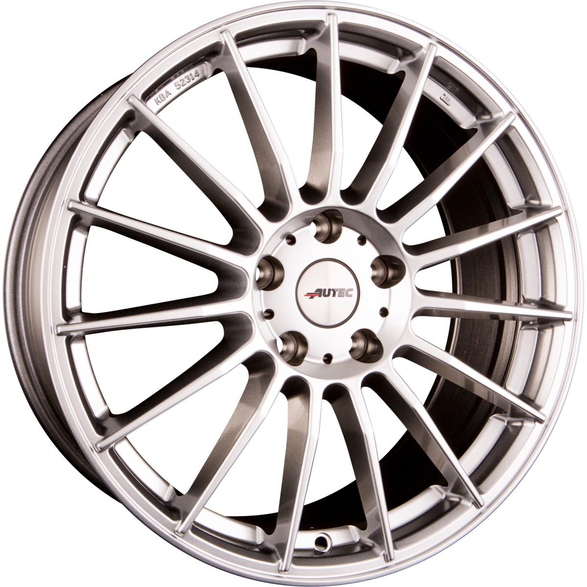 Autec Typ L - Lamera hyper silber Alufelge 8x19 Zoll ET30 LK 5x112 ML70 – Bild 4