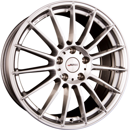 Autec Typ L - Lamera hyper silber Alufelge 8x19 Zoll ET30 LK 5x112 ML70 – Bild 4