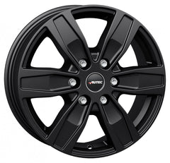 Autec Typ Q - Quantro 6-Loch schwarz matt Alufelge 7x17 Zoll ET57 LK 6x130 ML84.1