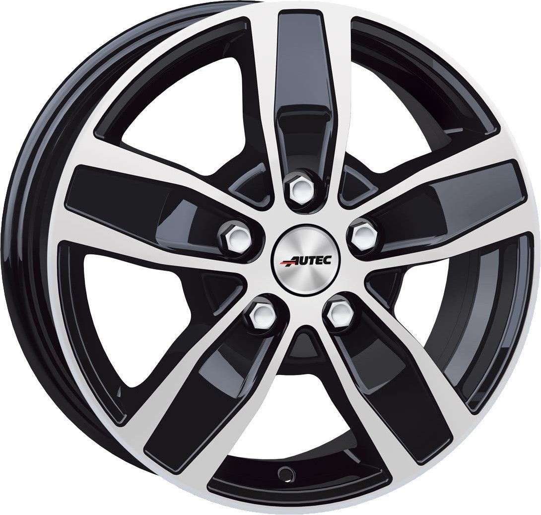 Autec Typ Q - Quantro 5-Loch schwarz poliert 7.5x18 ET50 - LK5/160 ML65.1