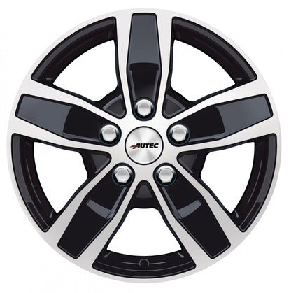 Autec Typ Q - Quantro 5-Loch schwarz poliert 7.5x18 ET66 - LK5/118 ML71.1