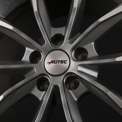 Autec Astana (AS) Titansilber Poliert Alufelge 7x17 Zoll ET50 LK 5x108 ML63.3 – Bild 4