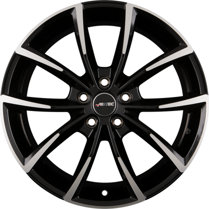 Autec Typ AS - Astana schwarz poliert Alufelge 7x17 Zoll ET50 LK 5x114.3 ML67.1 – Bild 6