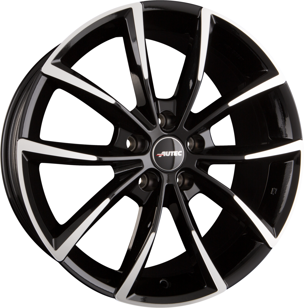 Autec Typ AS - Astana schwarz poliert Alufelge 7x17 Zoll ET50 LK 5x114.3 ML67.1 – Bild 7