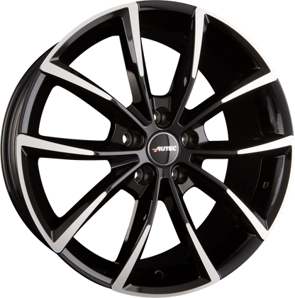 Autec Typ AS - Astana schwarz poliert Alufelge 7x17 Zoll ET50 LK 5x114.3 ML67.1 – Bild 7
