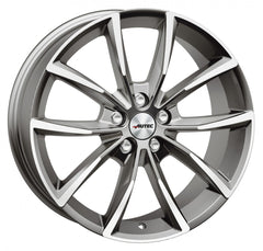 Autec Typ AS - Astana titansilber poliert Alufelge 8x18 Zoll ET48 LK 5x112 ML57.1