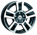 Autec Typ TG - Tigris schwarz poliert 6x14 ET30 - LK4/100 ML66.6