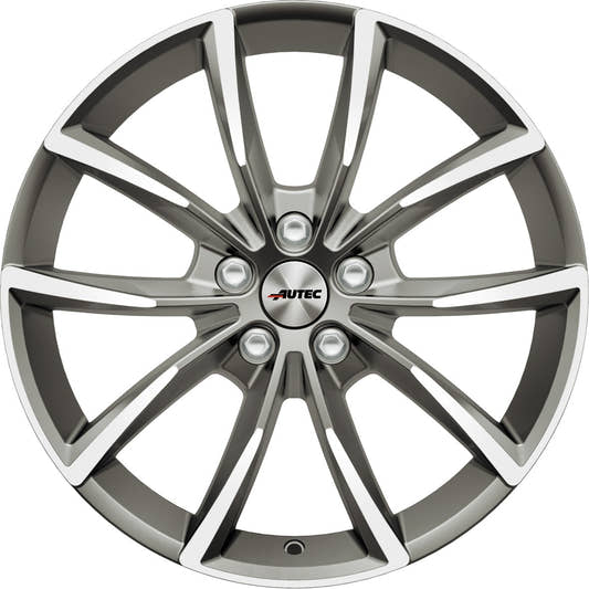 Autec Typ AS - Astana titansilber poliert 9x19 ET35 - LK5/112 ML66.6