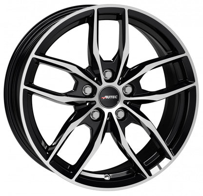 Autec Typ BV - Bavaris schwarz poliert 7.5x17 ET30 - LK5/112 ML66.6