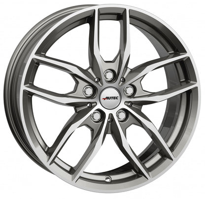 Autec Typ BV - Bavaris titansilber poliert 8x18 ET30 - LK5/112 ML66.6
