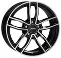 Autec Typ MC - Mercador schwarz poliert Alufelge 6.5x17 Zoll ET38 LK 5x112 ML66.5