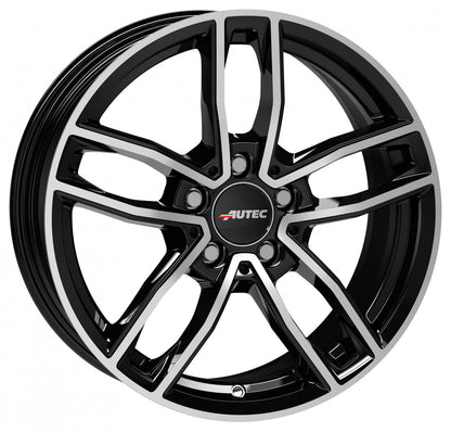 Autec Typ MC - Mercador schwarz poliert 6.5x17 ET44 - LK5/112 ML66.5