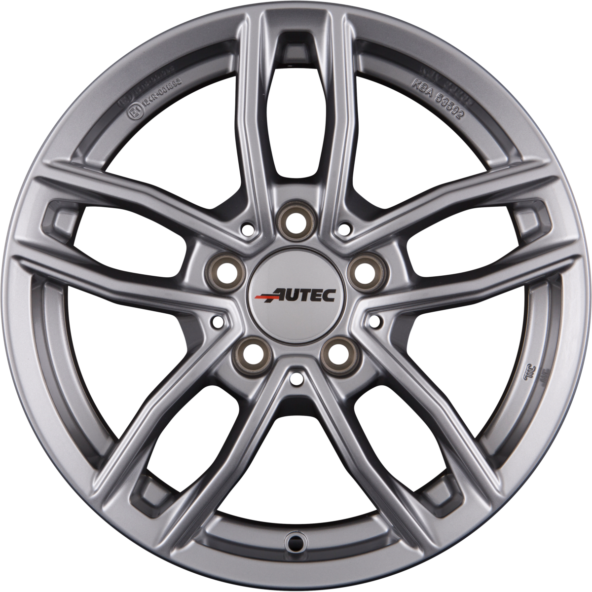 Autec Typ MC - Mercador brillantsilber Alufelge 7.5x17 Zoll ET36 LK 5x112 ML66.5 – Bild 3