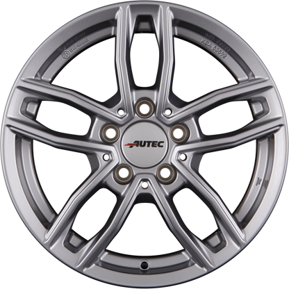 Autec Typ MC - Mercador brillantsilber Alufelge 7.5x17 Zoll ET36 LK 5x112 ML66.5 – Bild 3