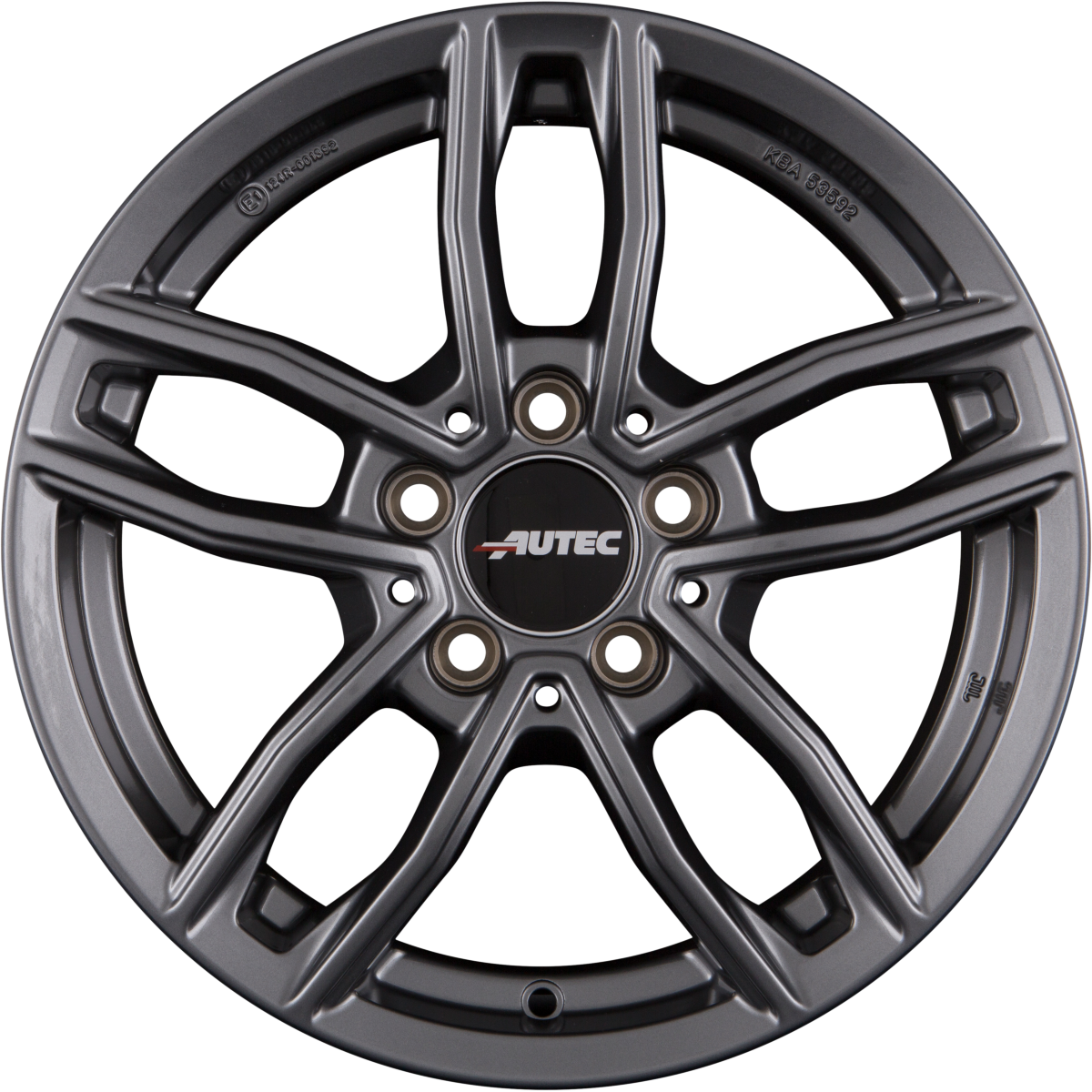 Autec Typ MC - Mercador titansilber Alufelge 7.5x17 Zoll ET36 LK 5x112 ML66.5 – Bild 3