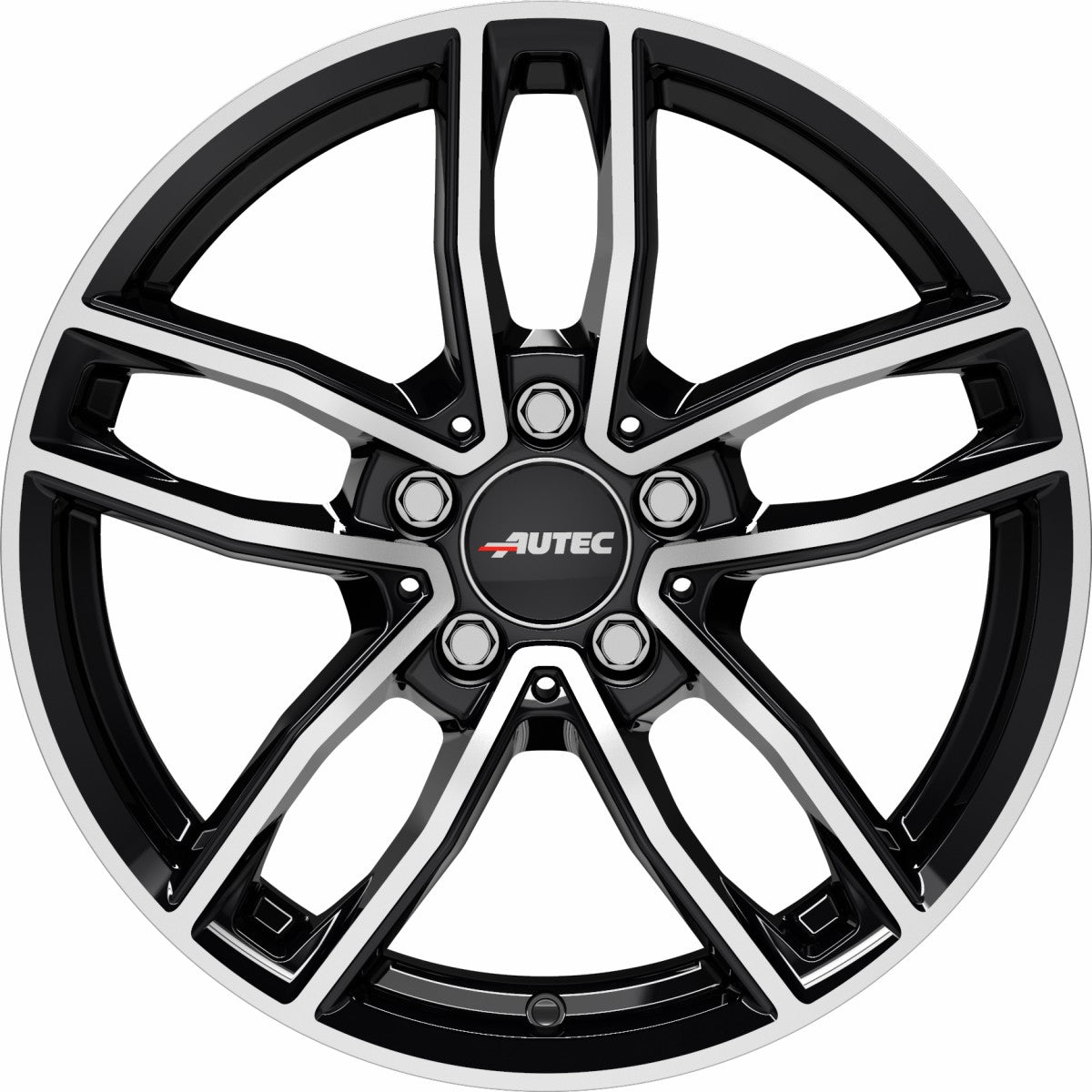 Autec Typ MC - Mercador schwarz poliert 7.5x17 ET36 - LK5/112 ML66.5