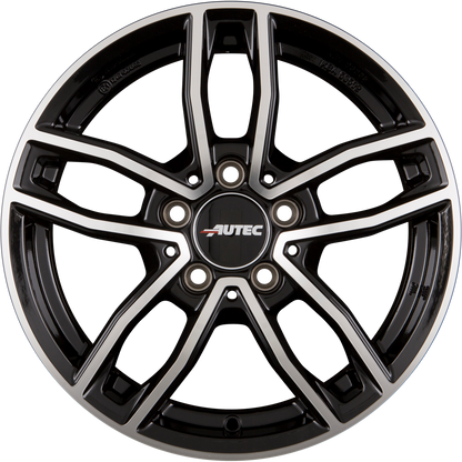 Autec Typ MC - Mercador schwarz poliert Alufelge 7.5x17 Zoll ET42 LK 5x112 ML66.5 – Bild 4