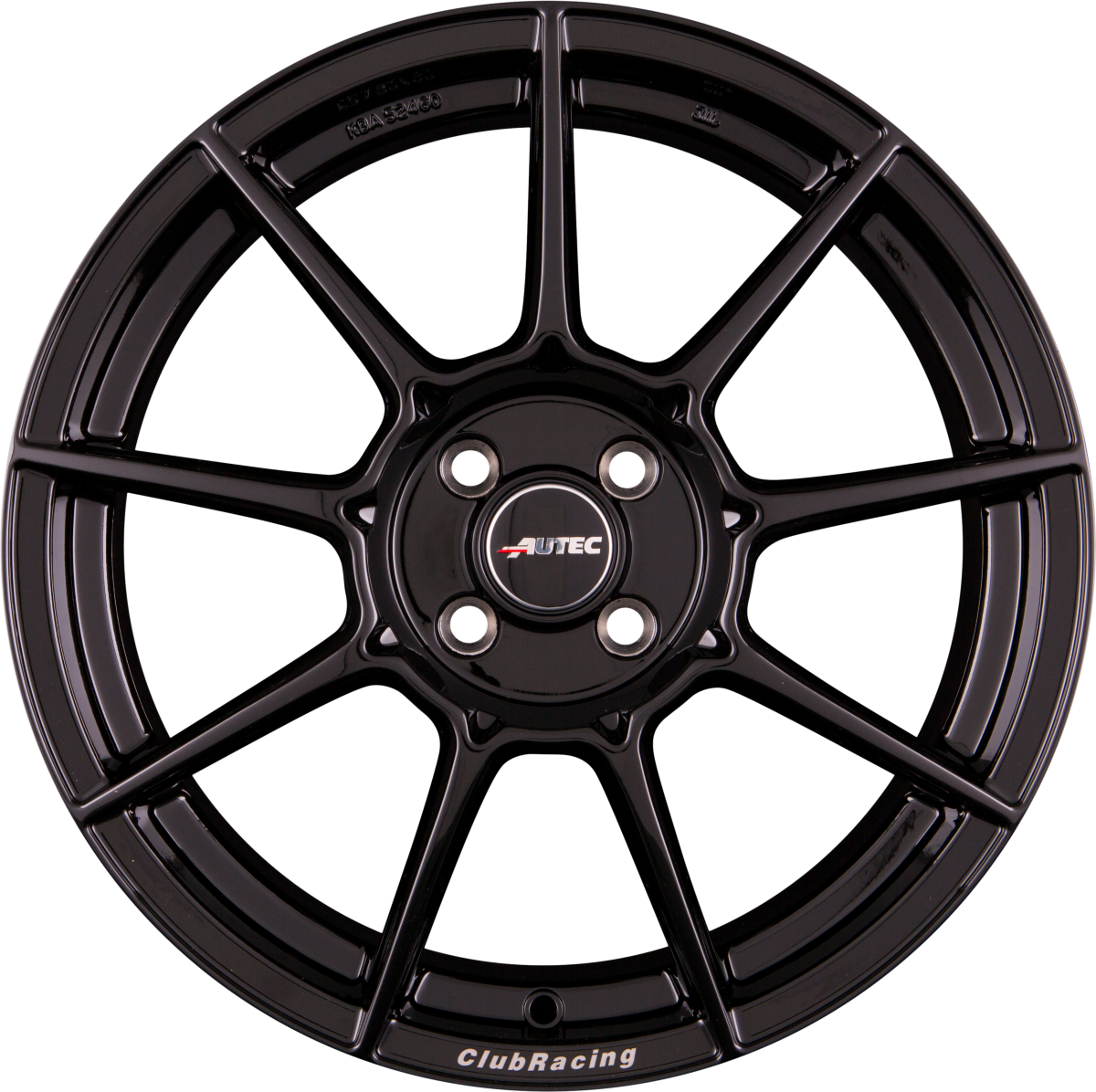 Autec Typ CR - ClubRacing schwarz Alufelge 7.5x17 Zoll ET20 LK 4x108 ML65.1 – Bild 4