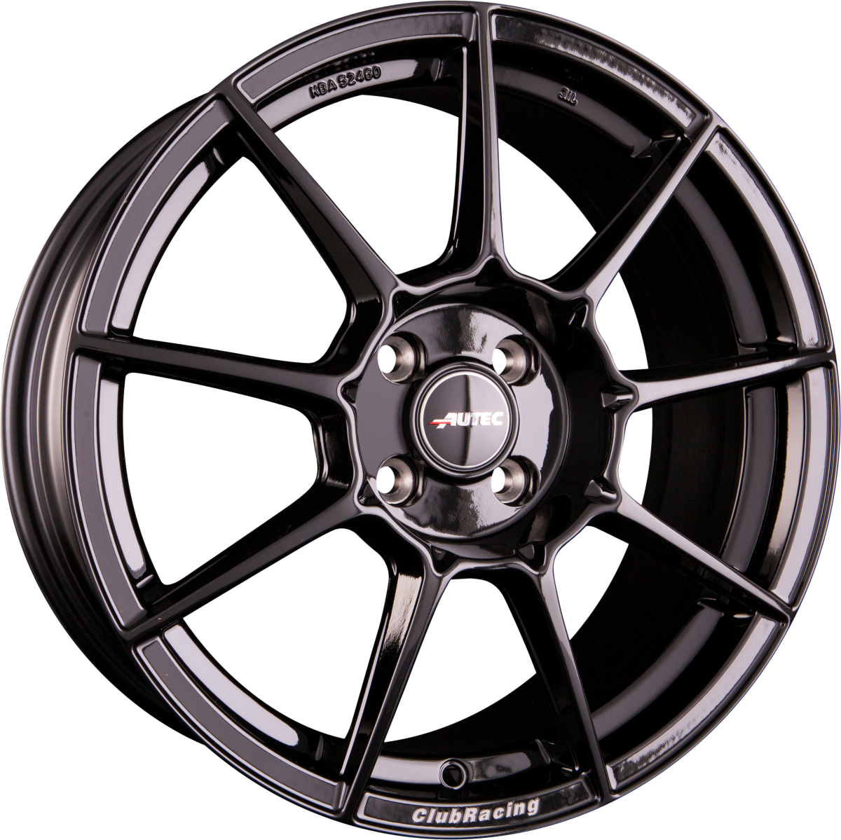 Autec Typ CR - ClubRacing schwarz Alufelge 7.5x17 Zoll ET20 LK 4x108 ML65.1 – Bild 5