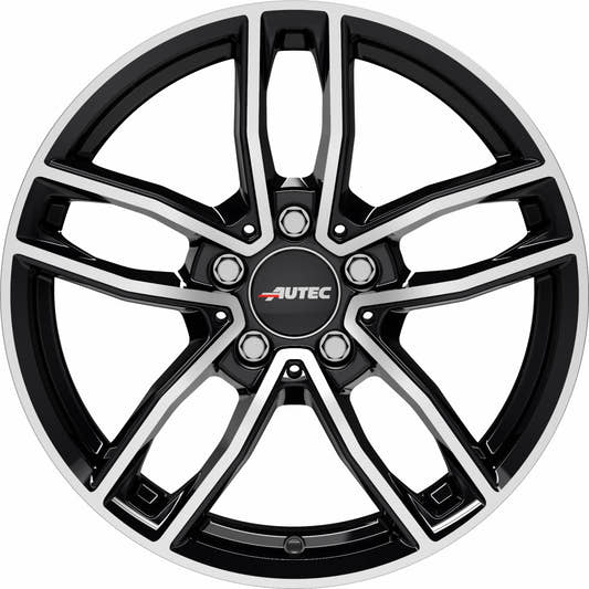 Autec Typ MC - Mercador schwarz poliert 7.5x18 ET44 - LK5/112 ML66.5
