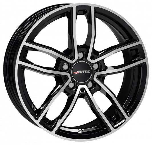 Autec Typ MC - Mercador schwarz poliert 7.5x18 ET49 - LK5/112 ML66.5