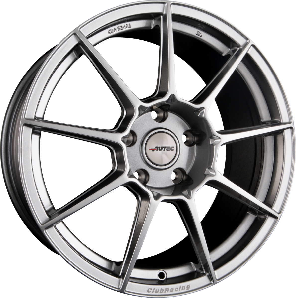Autec Typ CR - ClubRacing hyper silber Alufelge 8.5x19 Zoll ET30 LK 5x100 ML70 – Bild 4