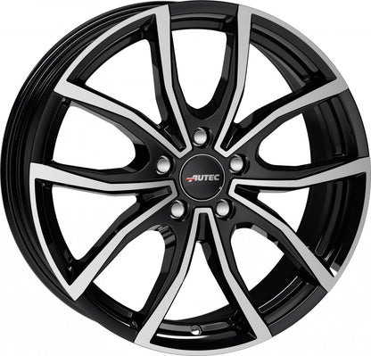 Autec Typ VD - Vidra schwarz poliert 6.5x16 ET40 - LK5/100 ML57.1