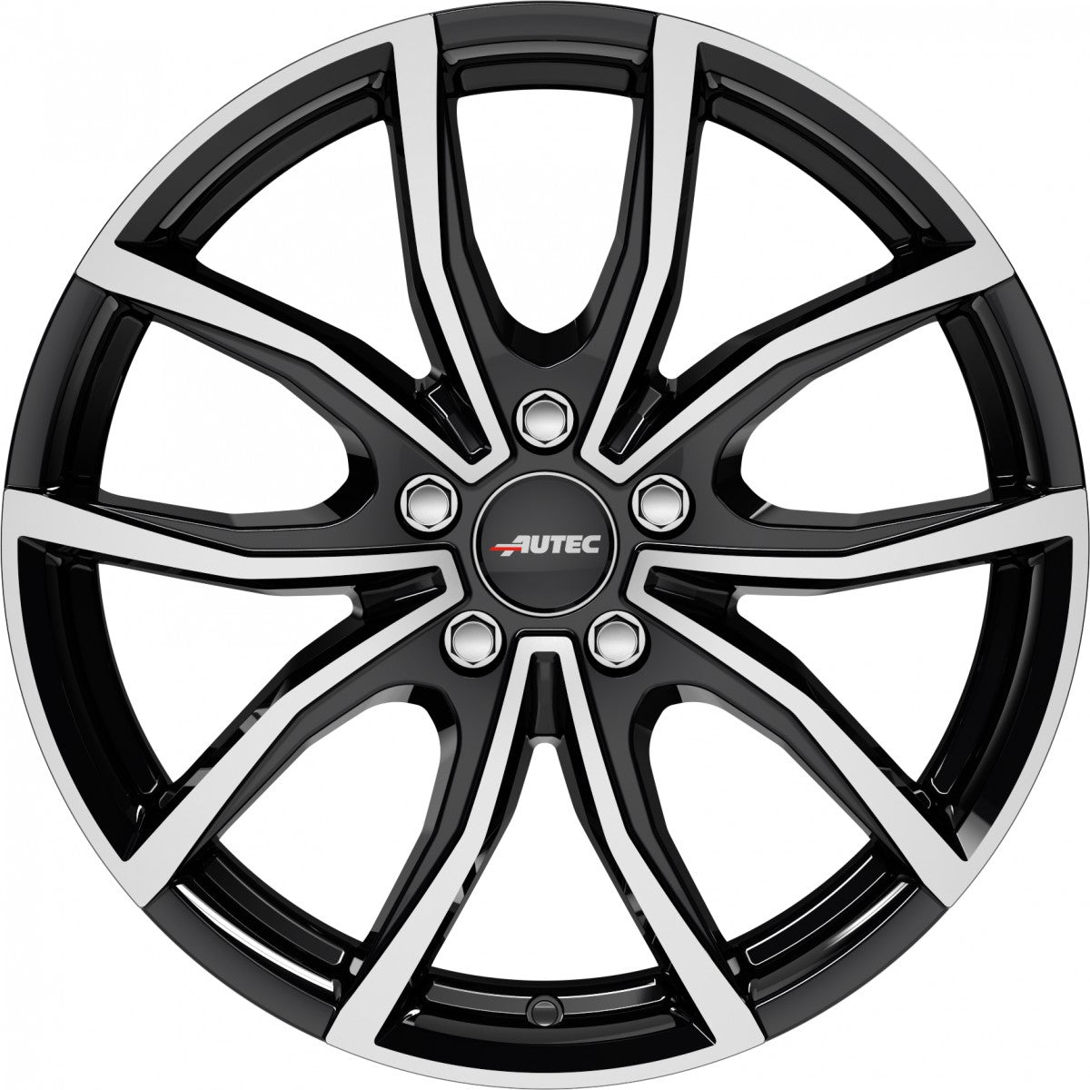 Autec Typ VD - Vidra schwarz poliert 6.5x16 ET50 - LK5/114.3 ML67.1