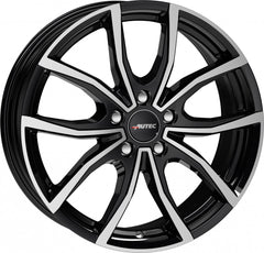 Autec Typ VD - Vidra schwarz poliert Alufelge 7.5x18 Zoll ET45 LK 5x114.3 ML67.1